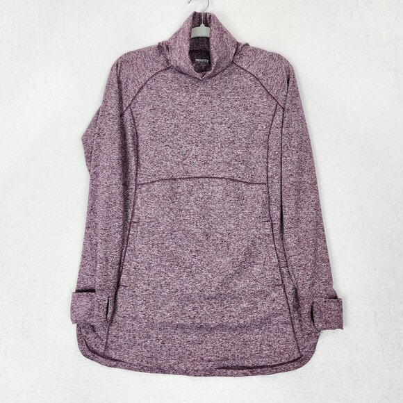 Duluth Trading Sweater Womens Small Purple Heathered Turtleneck Pullover Tunic - Picture 1 of 10